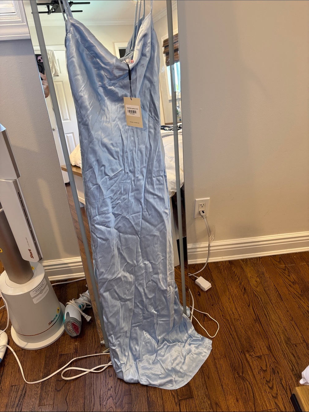 Satin Slip dress  - Light Blue HELLO MOLLY XS A2